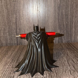 Dark Knight Pen Holder | 3D Printed Desk Organizer | Superhero Office Accessory image 3