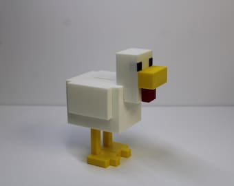 Pixel Chicken-spaarpot: munthouder blokspel, gamerdeskdecoratie
