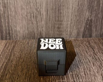 3D-geprinte Frost Cube-displaykrat | Houder stressspeelgoed, bureauopberger