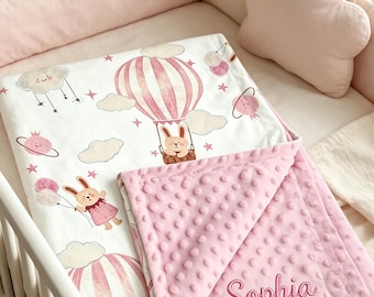 Personalisierte Babydecke mit Namen, Babys Erstes Weihnachtsgeschenk, Neugeborenen-Kinderzimmer-Decke, Namensmitteilung, Babyparty-Andenken