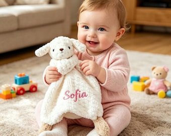 Baby Kuscheltuch Bunny Bunny, Schmusetuch, Baby Kuscheltuch, Baby Geschenk, Schmusetuch, Geschenk zur Geburt, Baby-Dusche-Geschenk,