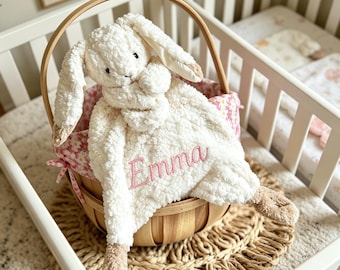 Baby Schmusetuch, Schmusetuch, Baby Schmusetuch, mit Monogramm Tier, Baby Kuscheldecke, Baby Geburtstag Geschenk