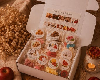 Kit Descoberta de Pastilhas de Cera | Explore 10 Aromas de Pastilhas de Cera de Soja | Encontre Sua Fragrância Favorita para Casa | Sua História de Aromas para o Lar | Pastilhas de Cera Artesanais
