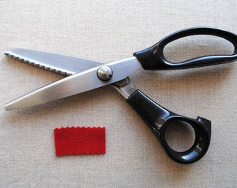 Scalloped Edge Scissors, for cutting fabric and felt, scallop pinking shears, 5mm