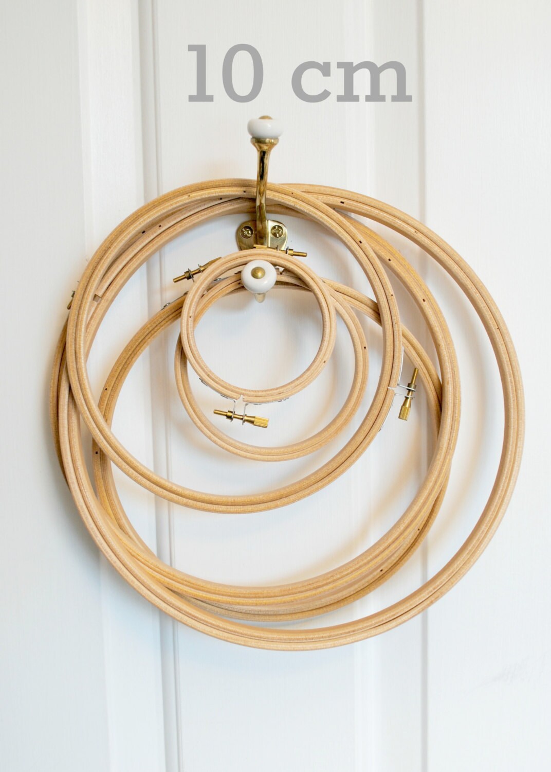 Embroidery hoop, 10cm (4"), wooden hoop