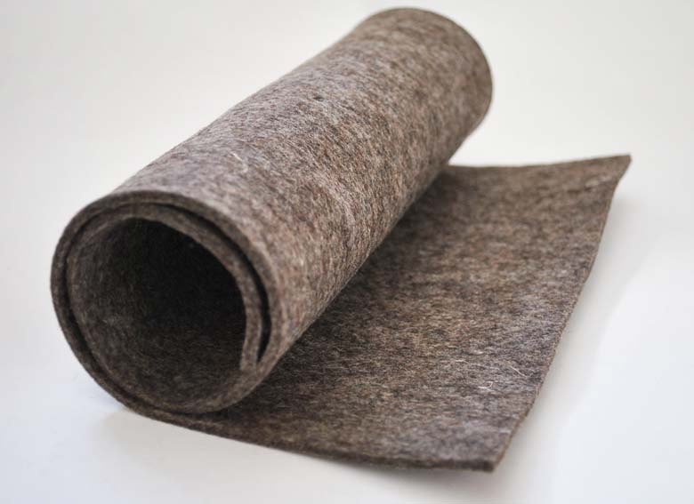 100% Wool Felt Fabric - 1 Yard x 1/2 Yard (36 x 18) - 5mm Thick - Made in  Western Europe - Natural Light Grey