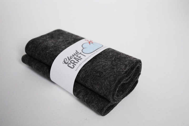 100/% Wool Felt Roll 12x90cm Mouse