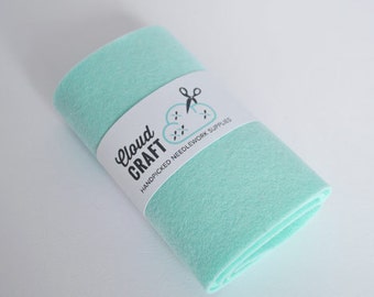 100 Percent Wool Felt Roll - 12x90cm - 'spearmint' - Limited edition colour!