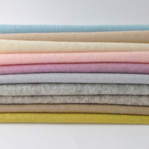 Wool Felt Sheets 10 Pieces 'sweet Spring' Etsy