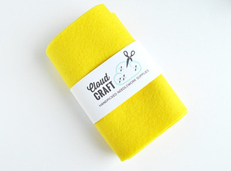 Limited edition colour! /'Zest/' 12x90cm 100 Percent Wool Felt Roll
