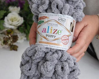Alize Puffy Loop Garn, Fingerstricken, Chunky Blanket Yarn