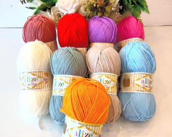 Alize Baby Anti-Pilling Bambus Acryl Garn Weiche Strickwolle Häkeln Faser Decke Kleidung