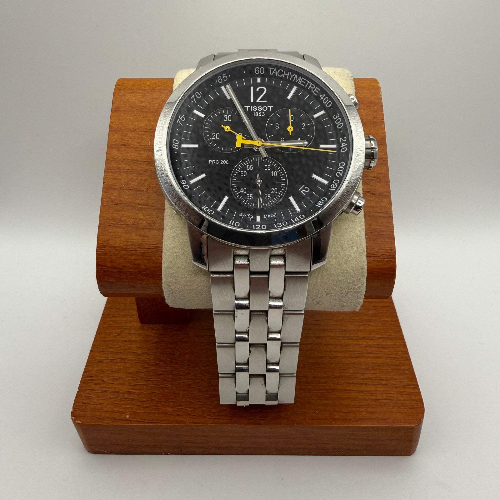 Tissot PRC 200 Chronograph T055.417 – Black Dial - Etsy