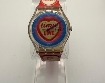 Vintage Swatch “Time for Love” Watch – 1998 – New Battery Fitted