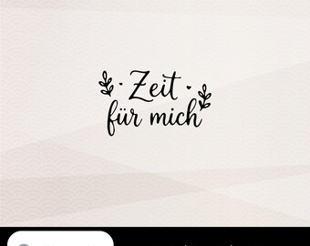 私のための時間 SVG レタリング、プロッター ファイル テキスト、ハート付き手書き文字、SVG PNG dxf Cricut Silhouette