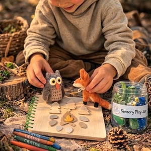 Woodland Wonders Adventure Box | Forest Play Set, Finger Puppets, Sensory Dough