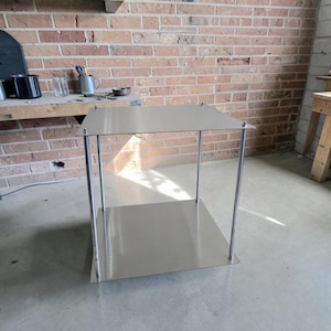 Moderner Metall Couchtisch - Industrielle Wohnzimmer Möbel