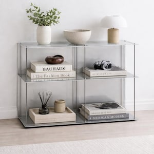 Minimalistische modulaire roestvrijstalen plank – metalen plank voor thuis of studio