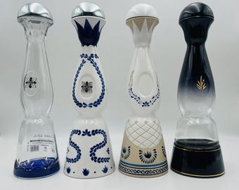 Botellas vacías de tequila Clase Azul para decoración de bar en casa, botellas de aceite, cerámica mexicana coleccionable, regalo para entusiastas de las bebidas alcohólicas.