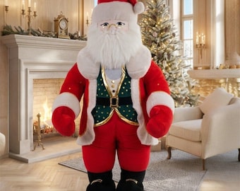 Giant Inflatable Santa Costume Christmas Mascot Suit Holiday Promotion Outfit Santa Claus Costume for Events and Parties