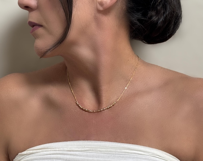 F**K CANCER - 14k Gold Filled Morse Code Necklace