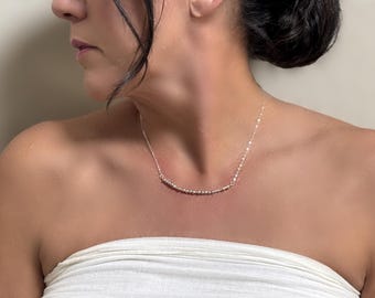 Custom Sterling Silver Morse Code Necklace