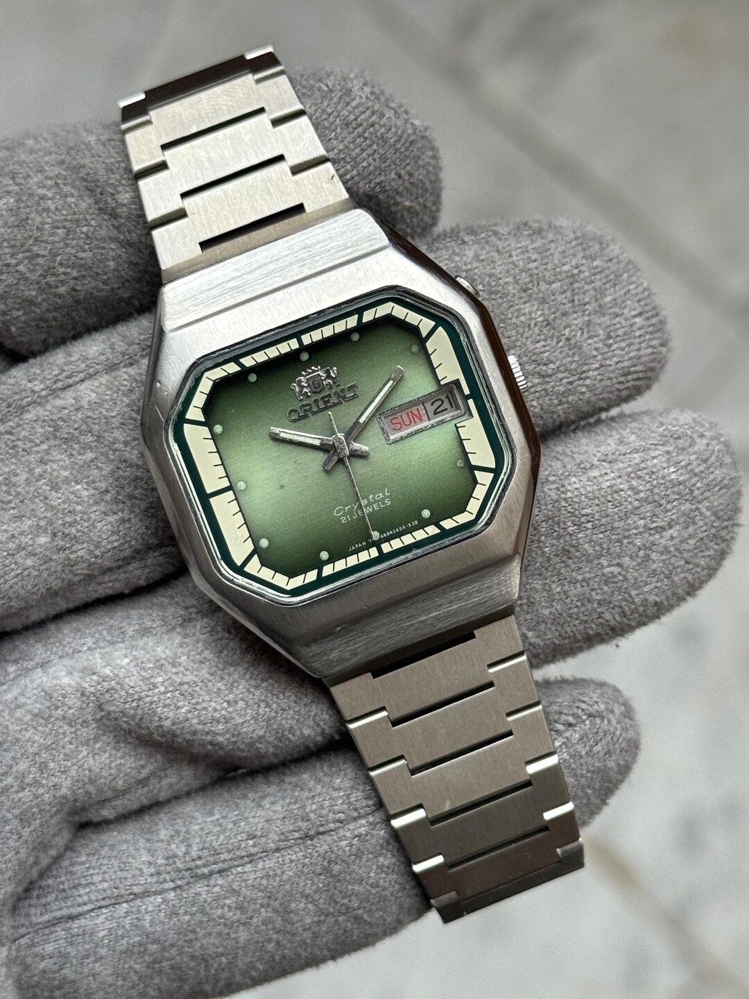 Orient Crystal 21 Jewels Automatic Day/date Men's Wrist Watch - Etsy