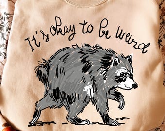 Jimothy viral Raccoon PNG, Its okay to be weird tee sublimation, retro viral raccoon print t-shirt, funny Trash Panda shirt design