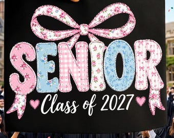 Class of 2027 PNG, Coquette Senior 2027 PNG, Coquette Senior png, Cute Senior Teacher PNG, Bow Senior 2027 design, Class of 2027