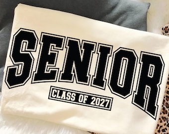 Class of 2027 PNG, Senior 2027 PNG, Trendy Black Senior sublimation, Cute Senior Class of 2027 PNG, Senior 2027 design, Class of 2027