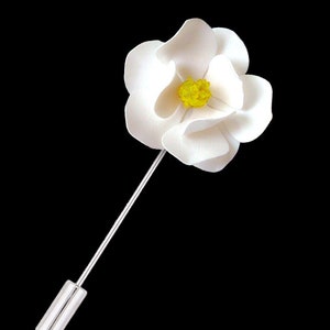 Magnolia Lapel Pin, Handmade, Fashion accessories, Flower Lapel pin, Gifts for her, Boutonniere, Groomsmen, Wedding, Men lapel pin.