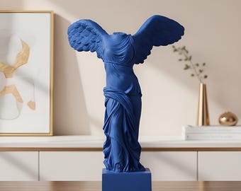 Estatua de la Victoria Alada de Samotracia, diosa romana, decoración de escritorio para el hogar
