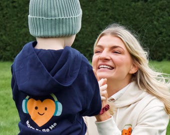 Marine Kinder Hoodie | Sensorisch freundlicher Kinder Hoodie | Weicher Premium Pullover | Geboren um ich zu sein