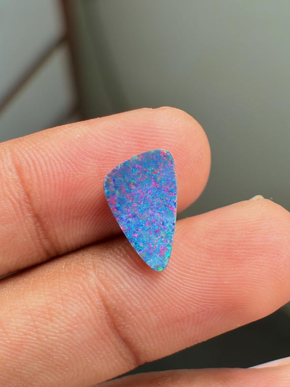 2.35 Carat Fire Australian Opal Cabochon, Fancy Shape Natural Fire Opal Cabochon Loose Gemstone for Rings  Australian Solid Opal Cabochon.