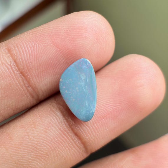 1.95 Carat Fire Australian Opal Cabochon, Fancy Shape Natural Fire Opal Cabochon Loose Gemstone for Rings  Australian Solid Opal Cabochon.