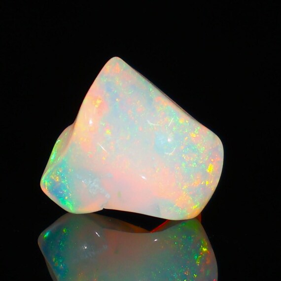 Opal Tumble Rare Natural Ethiopian Smooth Polished Opal polished rough Jewelry Making fire opal 2.65 Carat. OO-65