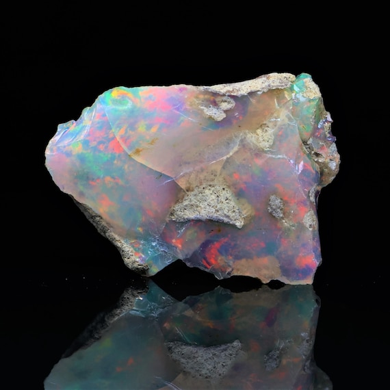20.55 Carat, Natural Ethiopian Opal Rough, Natural Ethiopian Opal Rough Gemstone ( 31X23X7.5 mm )