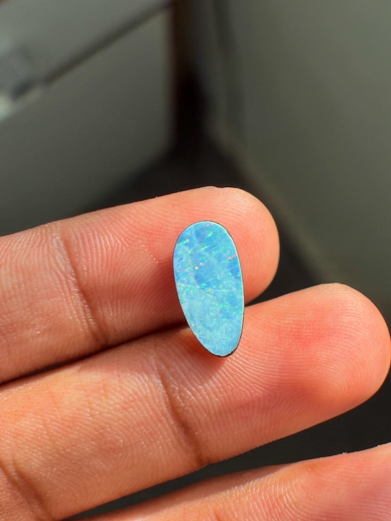 Natural Australian Opal Gemstone | 2.10 Cts Genuine Solid Opal | Precious Fire Opal for Jewelry Making | Loose Opal Cabochon | Gift for Her