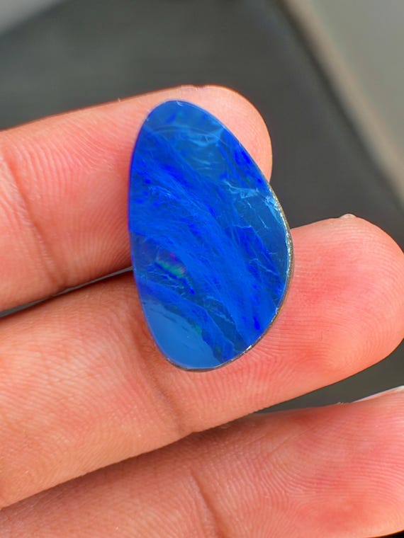 Natural Australian Opal Gemstone | 8.25 Cts Genuine Solid Opal | Precious Fire Opal for Jewelry Making | Loose Opal Cabochon | Gift for Her