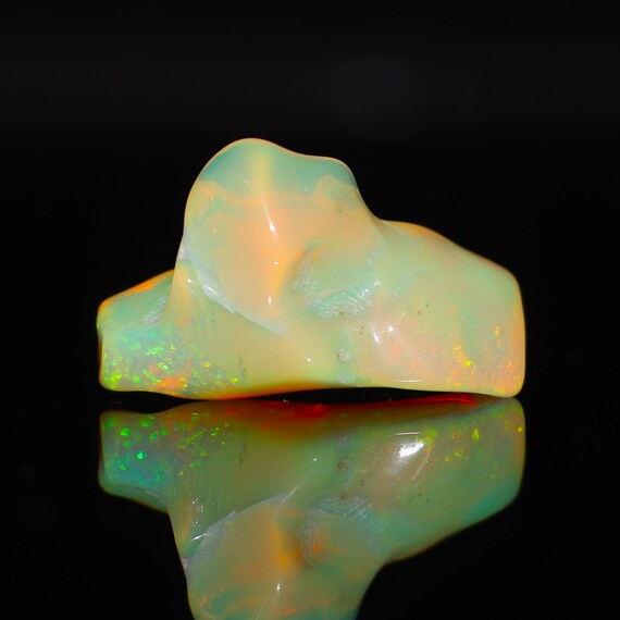 Opal Tumble Rare Natural Ethiopian Smooth Polished Opal polished rough Jewelry Making fire opal 4.20 Carat. OO-91