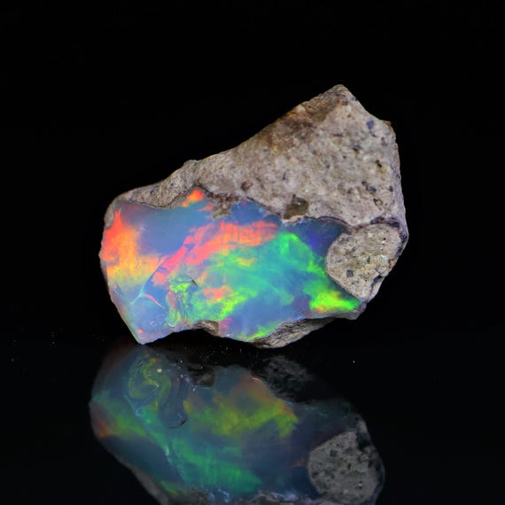 8.35 Carat, Natural Ethiopian Opal Rough, Natural Ethiopian Opal Rough Gemstone ( 19X13X7 mm )