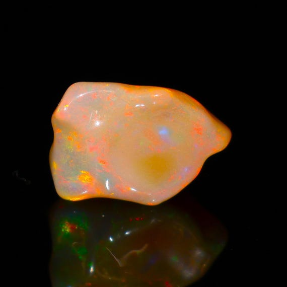 Opal Tumble Rare Natural Ethiopian Smooth Polished Opal polished rough Jewelry Making fire opal 3.95 Carat. OO-37