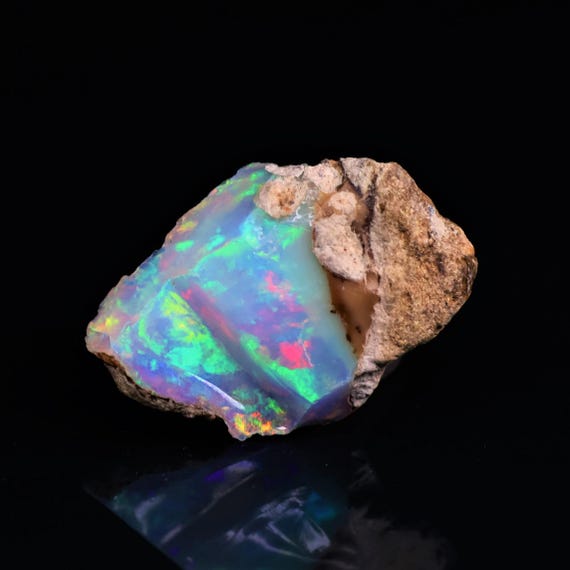 5.65 Carat, Natural Ethiopian Opal Rough, Natural Ethiopian Opal Rough Gemstone ( 19X12X7  mm )