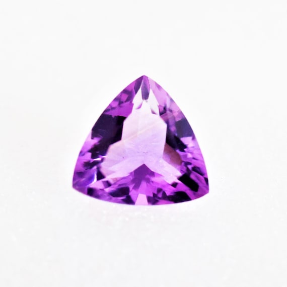 Faceted Amethyst, Trillion Cut Stone, Loose Gemstone, Purple Amethyst, 8.80 Carat Amethyst, Pendant Stone, Jewelry Stone, 15x8 MM Size.