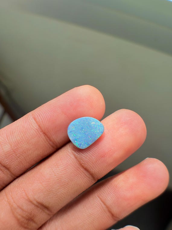 2.35 Carat Fire Australian Opal Cabochon, Fancy Shape Natural Fire Opal Cabochon Loose Gemstone for Rings  Australian Solid Opal Cabochon.