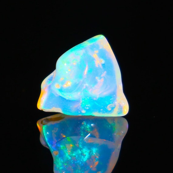 Opal Tumble Rare Natural Ethiopian Smooth Polished Opal polished rough Jewelry Making fire opal 1.55 Carat. OO-64