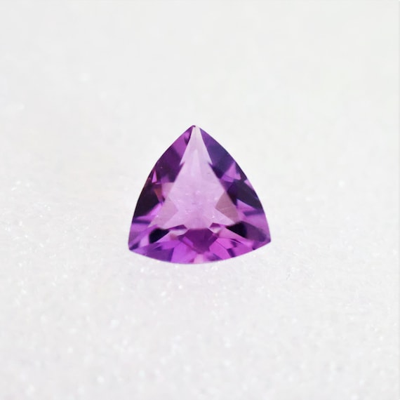 Faceted Amethyst, Trillion Cut Stone, Loose Gemstone, Purple Amethyst, 1.90 Carat Amethyst, Pendant Stone, Jewelry Stone, 9x4 MM Size.
