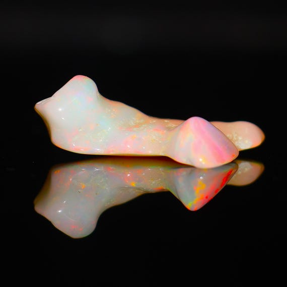 Opal Tumble Rare Natural Ethiopian Smooth Polished Opal polished rough Jewelry Making fire opal 4.20 Carat. OO-92