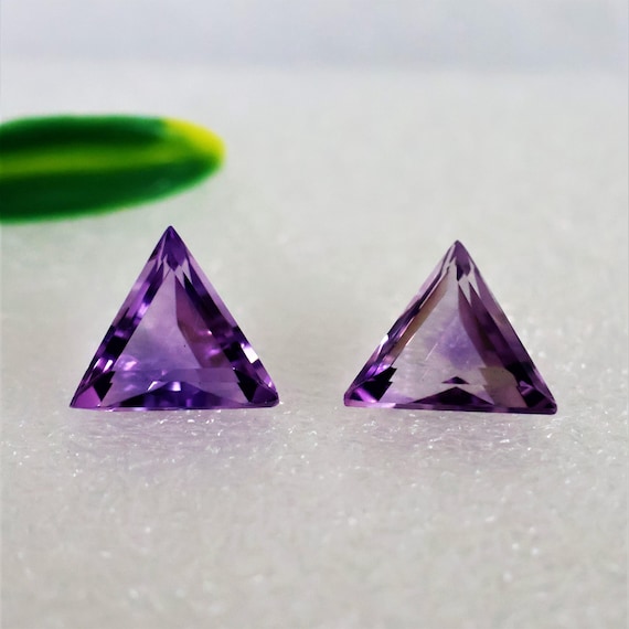 10.90 Carats Natural Purple Amethyst Lozenge Cut Loose Gemstone Pair – Fancy Custom Shape Matching Pair For Jewelry Making Stone Lot.