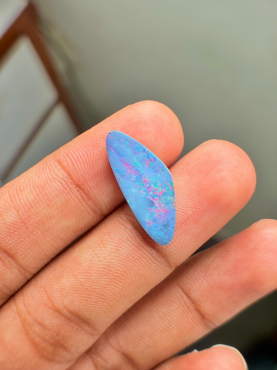 Genuine Australian Opal Natural Fire Opal  Loose Gemstone for Rings  Australian Solid Opal Cabochon | Color Play Opal